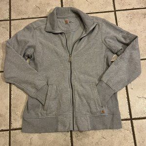 Carhartt Women’s Grey Jacket Small Full Zip Up NWOT Small (4-6)